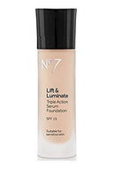 No7 Lift & Luminate TRIPLE ACTION Serum Foundation - Warm Ivory No.7