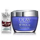 Olay Regenerist Retinol Moisturizer, Retinol 24 Night Face Cream, 1.7 Oz + Whip Face Moisturizer Travel/Trial Size Gift Set Olay