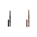 Rimmel Exaggerate Eye Definer, Noir, Pack of 1, Waterproof Long Lasting Easy Twist Up Self-Sharpening Eye Color Pencil & Rimmel Exaggerate Waterproof Eye Definer, 212 Rich Brown, Pack of 1 Rimmel Store