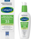 Cetaphil Face Moisturizer, Daily Oil Free Facial Moisturizer with SPF 35, For Dry or Oily Combination Sensitive Skin, Fragrance Free Face Lotion Cetaphil