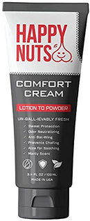 Happy Nuts Comfort Cream Ball Deodorant For Men | Anti-Chafing, Sweat Defense & Odor Control HAPPY NUTS