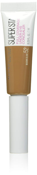 Maybelline Super Stay Super Stay Full Coverage, Brightening, Long Lasting, Under-eye Concealer Liquid Makeup Forup to 24H Wear, With Paddle Applicator, Warm Olive, 0.23 fl. oz. Maybelline New York