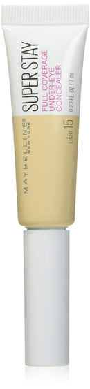 Maybelline Super Stay Super Stay Full Coverage, Brightening, Long Lasting, Under-eye Concealer Liquid Makeup Forup to 24H Wear, With Paddle Applicator, Light, 0.23 fl. oz. Maybelline New York
