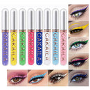 8 Pcs Colored Liquid Eyeliner Colorful Set Delineadores De Colores Para Ojos Delineador White Blue Purple Eyeliner Liquid For Party Festival Waterproof Long Lasting Quick Dry Eyes Makeup Kit BINGBRUSH