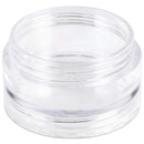 Beauticom 10G/10ML Round Stackable Transparent Plastic Makeup Lotion Cream Cosmetic Ointment Jars with Screw Cap Lid (1 Column (6 Pieces)) Beauticom
