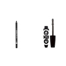 Rimmel Scandaleyes Waterproof Gel Eye Liner Pencil, Black & Rimmel Scandaleyes Retroglam Mascara, Extreme Black Longwear Mascara for a False Eyelash Look, 0.41 Fl Oz (Pack of 1) Rimmel Store
