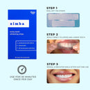 Zimba All-in-One Teeth Whitening Kit - 14 Delicious Mint Treatments (28 Strips), 1 Minty Teeth Whitening Powder, 1 Cool Blue Desensitizing Pen & 1 Bamboo Toothbrush | Non-GMO, Gluten-Free, Soy-Free Zimba