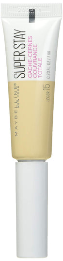 Maybelline Super Stay Super Stay Full Coverage, Brightening, Long Lasting, Under-eye Concealer Liquid Makeup Forup to 24H Wear, With Paddle Applicator, Light, 0.23 fl. oz. Maybelline New York