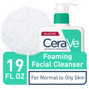 CeraVe Foaming Facial Cleanser | Makeup Remover and Daily Face Wash for Oily Skin | Paraben & Fragrance Free | 19 Fl Oz CeraVe