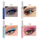 8 Pcs Colored Liquid Eyeliner Colorful Set Delineadores De Colores Para Ojos Delineador White Blue Purple Eyeliner Liquid For Party Festival Waterproof Long Lasting Quick Dry Eyes Makeup Kit BINGBRUSH