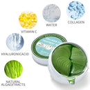 Vanelc Seaweed Crystal Eye Mask, For Dark Circles Under Eye, Under Eye Bags, Natural Eye Mask for Puffy Eyes, Anti-Wrinkle,Deep-Moisturizing, Gel Pads 30 Pairs VANELC