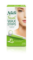 Nad's Facial Wax Strips, Fragrance free, 24 Count (Pack of 2) Nad's