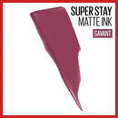 Maybelline SuperStay Matte Ink Liquid Lipstick, Long-Lasting Matte Finish, Highly Pigmented Color, Savant, 0.17 Fl; Oz Maybelline New York