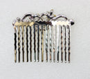 Faship Sapphire Color Blue Crystal Floral Hair Comb Faship