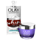 Olay Regenerist Retinol Moisturizer, Retinol 24 Night Face Cream, 1.7 Oz + Whip Face Moisturizer Travel/Trial Size Gift Set Olay