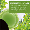 Hebepe Green Tea Matcha Lip Sleeping Mask Overnight with Applicator, Dry Lips Treatment with Coconut Oil, Vitamin E, Fig Extract, Orchid, and Shea Butter, Moisturizer for Dry, Chapped, Cracked Lips Hebepe
