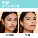 Maybelline Matte + Poreless Liquid Foundation, Face Makeup, Pouch Format for Home or On-The-Go, Normal to Oily Skin Types, Toffee, 1.3 Fl Oz Maybelline New York