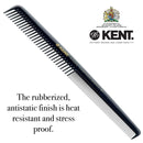 Kent SPC81 Salon-Style Dressing Cutting Comb with Wide and Fine Teeth - Professional Barber Haircut Comb for Styling and Teasing for All Hair Types - Kent Quality Barber Supplies KENT