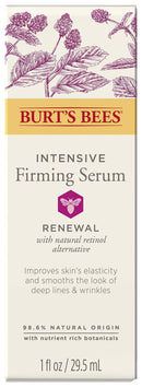 Face Serum, Burt's Bees Retinol Alternative, Facial Care with Hyaluronic Acid, Intensive Firming Skin Care, 1 Ounce Burt's Bees