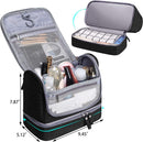 Hanging Travel Toiletry Bag Makeup Organizers Waterproof Cosmetic Bag Bathroom Shower Storage Bag Dop Kit for Men Women JUMENG