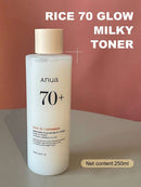 ANUA Rice 70 Luminous Cream Toner, Suitable For Glassy Skin And Brightening, Rice Water, Niacinamide, Ceramide, Panthenol, Fragrance-Free, Non-Comedogenic, Korean Skin Care 250ml Infinity Warehouse