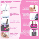 2 In 1 Electric Makeup Brush Cleaner Ultrasonic Cleaner Machine With 95℉ Hot Air Cycle Dryer - Ultra Fast Effective Make Up Brush Washer (Black) Infinity Warehouse