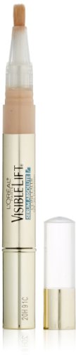 L'Oréal Paris Makeup Visible Lift Serum Absolute Concealer, illuminates and conceals for smoother, brighter, even skin, light hydrating formula won't settle into lines or wrinkles, Fair, 0.05 fl. oz. L'Oréal Paris