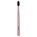 Boka Classic Toothbrush with Extra-Soft Activated-Charcoal Tapered Bristles | Bioplastic Handle | Includes Travel Cap | Dentist-Approved (Pink) Boka