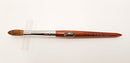 Petal Red Wood Handle Nail Brush For Acrylic Nail Manicure & Pedicure Powder (CRIMPED) - (Size