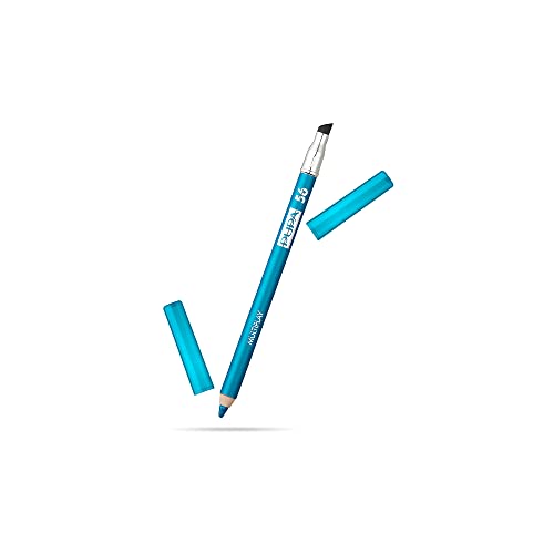 PUPA Milano Multiplay Eye Pencil Eyeshadow Kajal and Eyeliner Trio Pencil Intense Blendable Color Ophthalmologist Tested Paraben Free Makeup Pencil, 56 Scuba Blue, 0.04 Ounce PUPA Milano