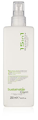 Leave-in Hair Mask Detangler Spray Conditioner with Organic Argan Oil, Coconut Oil & Avocado Oil - Sulfate Free, Paraben Free, Vegan - 15in1 Benefits Hair Mask Sustainable Glam