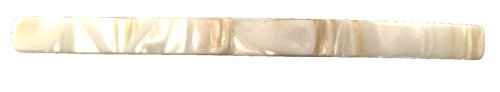 French Amie Long and Thin Large 4" Handmade Celluloid Hair Barrette Clip for Girls Automatic Strong Hold Hair Clips for Women No Slip Durable Paris Hair Accessories, Made in France (Cream Nougat) French Amie