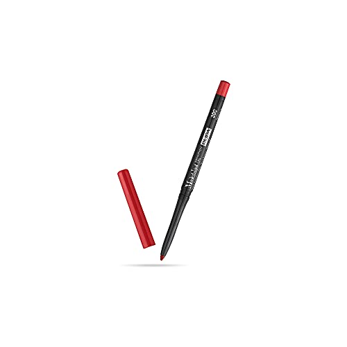 PUPA Milano Made To Last Definition Lips - Extreme Hold Automatic Lip Pencil, Waterproof - Color is Defined and Holds Flawlessly - For Precise Lip Contouring - 300 Red Passion - 0.012 Oz, (I0111879) PUPA Milano