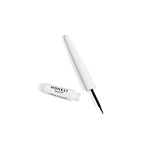 Honest Beauty Liquid Eyeliner Vegan Smudge Flake Transfer Proof Carbon Free Silicone Free Cruelty Free Ophthalmologist Tested 0.058 fl. oz, Black, 0.06 Fl Oz Honest Beauty