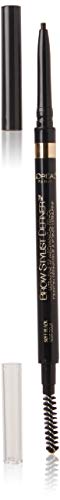 L'Oreal Paris Makeup Brow Definer Waterproof Eyebrow Pencil, Ultra-Fine Mechanical Pencil, Draws Tiny Brow Hairs and Fills in Sparse Areas and Gaps, Soft Black, 0.003 Ounce (Pack of 1) L'Oreal Paris