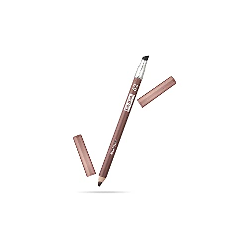 Pupa Milano Multi-Play Triple Purpose Eye Pencil, Eyeliner To Perfectly Line The Eyes, Kajal For Intensifying Look, Eyeshadow for Perfectly Blendable Pure Color, 62 Golden Brown, 0.04 Oz PUPA Milano
