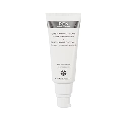 REN Clean Skincare Flash Hydro Boost, Water-Charging Hydration Booster For An Instant Plumping Effect, Cruelty Free, 1.3 Fl Oz REN Clean Skincare