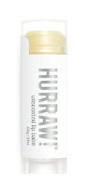 Hurraw! Unscented Lip Balm: Organic, Certified Vegan, Cruelty and Gluten Free. Non-GMO, 100% Natural Ingredients. Bee, Shea, Soy and Palm Free. Made in USA HURRAW!