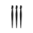 Japonesque Brow Touch Up Razors with Ultra-Sharp Stainless Steel Blades, for Unwanted Facial Hair and Peach Fuzz Removal, Includes Protective Cover for Safe Storage JAPONESQUE