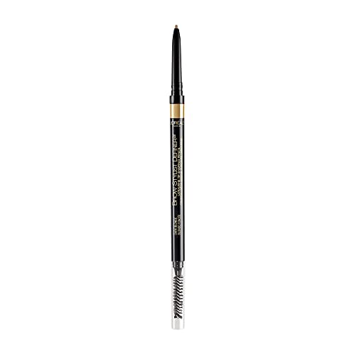 L'Oreal Paris Makeup Brow Stylist Definer Waterproof Eyebrow Pencil, Ultra-Fine Mechanical Pencil, Draws Tiny Brow Hairs and Fills in Sparse Areas and Gaps, Dark Blonde, 0.003 Ounce (Pack of 1) L'Oreal Paris