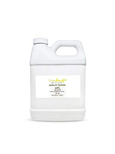 SODIUM LACTATE for Soap Making & Lotions | Organic 60% USP Pure Natural Preservative | Harder Bar of Soap, Bigger Yield, Faster Cure Time, Provides Moisture | Sizes 2 OZ to 1 GALLON | 32 OZ Soapeauty