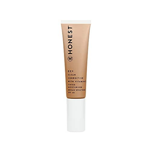 Honest Beauty Clean Corrective With Vitamin C Tinted Moisturizer Broad Spectrum SPF 30, Dune | VEGAN | 6-in-1 Multitasker | Blue Light Defense | Chemical Sunscreen Free & Dermatologist Tested | 1oz Honest Beauty