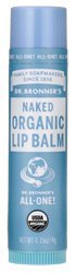 Dr. Bronner's Magic Soaps Organic Naked Unflavored Lip Balm, 0.15 Ounce Dr. Bronner's