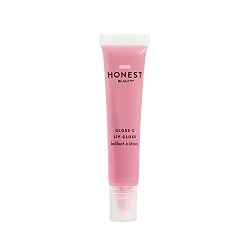 Honest Beauty Gloss-C Lip Gloss, Rose Opal with Coconut Oil + Jojoba Seed Oil| EWG Certified + Dermatologist Tested & Vegan + Cruelty free | 0.33 fl. Oz Honest Beauty
