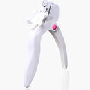 New Acrylic Adjustable Nail Clipper,Artificial Fake Stainless Steel Nail Trimmer,JASSINS False Nail Art Manicure Project (White) JASSINS
