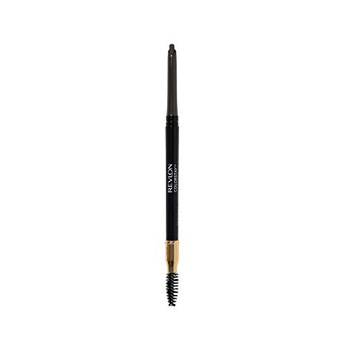 Revlon ColorStay Eyebrow Pencil with Spoolie Brush, Waterproof, Longwearing, Angled Tip Applicator for Perfect Brows, Soft Black (225) REVLON