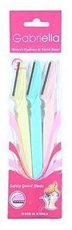 GABRIELLA Womens Eyebrows & Facial Razor (Quantity: 3 Razors) Gabriella