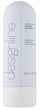 Super Silver Shampoo - Regis DESIGNLINE - Restores Moisture, Boost Color for Blonde, Grey, White Hair, Strengthens and Improves Elasticity to Prevent Color Fade (10.1 oz.) DESIGNLINE