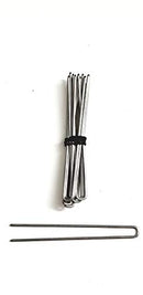 1 Pack Amish Heavy Duty U Shape Hair Pins (2.5 Inch Straight Silver) Mennonite Maidens