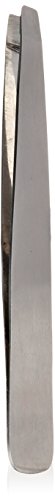 Mehaz Professional Slanted Tweezer MS350 Durable Stainless Steel With Slanted Tips For Precision Gripping In Eyebrow Shaping And Unwanted Body Hair Removal - 3.8 inches Mehaz Professional